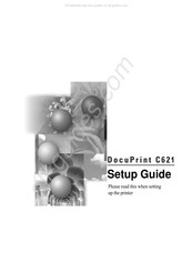 Xerox DocuPrint C621 Setup Manual