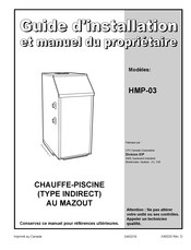 Dettson HMP-03 Installation Instructions And Homeowner's Manual