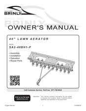 Brinly SA2-40BH1-P Owner's Manual