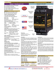 Absolute Process Instruments DuoPak APD 2036 Quick Start Manual
