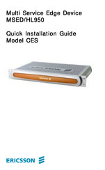 Ericsson HL950 CES Quick Installation Manual