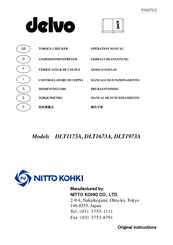 Nitto Kohki delvo DLT1673A Operation Manual