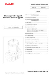 AsahiAV 15 User Manual