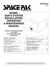 Mestek Space Pak ESP-2430D Installation, Operation & Maintenance Manual