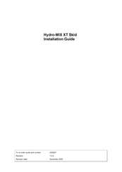 Hydronix Hydro-MIX XT Skid Installation Manual