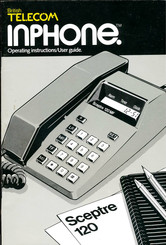 British Telecom INPHONE Sceptre 120 Operating Instructions & User Manual