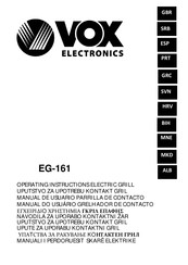 VOX electronics EG-161 Operating Instructions Manual