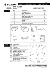 Suzuki 57100-05881 Installation Instructions Manual
