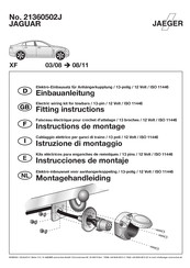 Jaeger J21360502J Fitting Instructions Manual