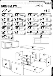 Evan Furniture GRANNA TV1 Assembly Instruction Manual