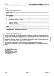 Pfannenberg Quadro LED-HI Operating Instructions Manual