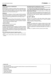 Orliman SITLIVE OSL1310 Instructions For Use And Preservation