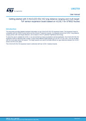 STMicroelectronics X-NUCLEO-53L1A2 Manual