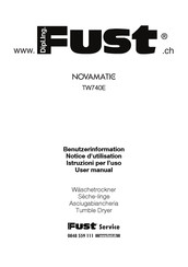 FUST NOVAMATIC TW740E User Manual