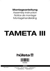 Hülsta TAMETA III Assembly Instruction Manual
