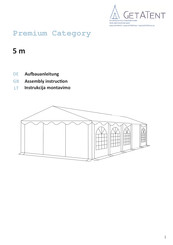 GetATent Premium 5 m Series Assembly Instruction Manual