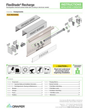 Draper FlexShade Installation & Operation Instructions