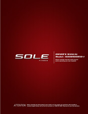 Sole Fitness 16008900850-1 Owner's Manual