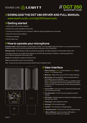 Lewitt DGT 260 Quick Start Manual