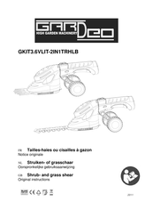 Gardeo GKIT3.6VLIT-2IN1TRHLB Original Instructions Manual