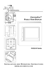 Aigis Mechtronics CRYSTALVUE PVD20 IP Series Installation And Operating Instructions Manual