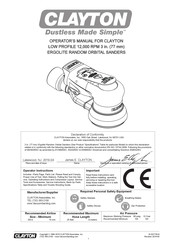 Clayton 770-1231OS Operator's Manual