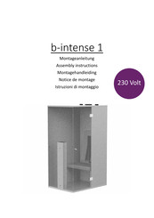 b-intense 1 Assembly Instructions Manual