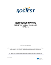 ROCTEST FOP-C Instruction Manual