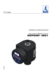 Beko METPOINT UD01 Installation And Operating Manual