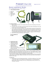 FREECALL ipcall-200 Quick Installation Manual