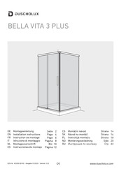 Duscholux BELLA VITA 3 PLUS Installation Instructions Manual