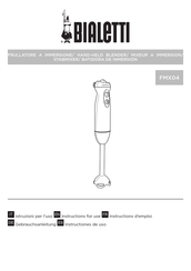Bialetti FMX04 Instructions For Use Manual