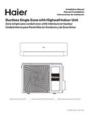 Haier 1U12EH2VHD Installation Manual