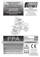 Ferrari FPA MULTIPLA Operating And Service Manual
