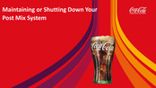 Coca-Cola Post Mix System Manual