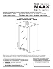 MAAX 104146 Installation Instructions Manual