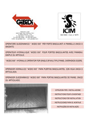 GiBiDi MODO 500 Instructions For Installation Manual