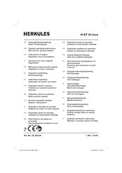 HERKULES H-NT 50 Inox Original Operating Instructions