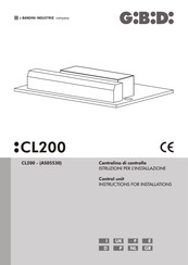Bandini Industrie GiBiDi CL200 Instructions For Installations