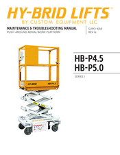 Custom Equipment HY-BRID LIFTS I HB-P5.0 Maintenance & Troubleshooting Manual