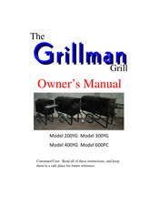 GRILLMAN 600PC Owner's Manual