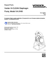 VERDER HI-CLEAN VA-2H80 3A Repair Parts