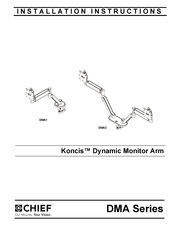 Legrand CHIEF Koncis DMA Series Installation Instructions Manual