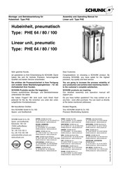 SCHUNK PHE 100 Assembly And Operating Manual