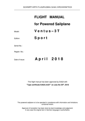 Schempp-Hirth Flugzeugbau Ventus-3T Sport Flight Manual