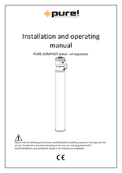 PURE PURE-COMPACT Installation And Operating Manual