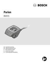 Bosch Purion Original Operating Instructions