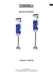 Casselin CMIX190 Operating Instructions Manual