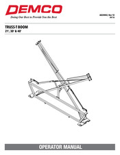 Demco TRUSS-T BOOM 21 Operator's Manual