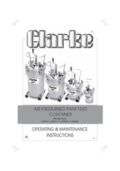 Clarke CPP30 Operating & Maintenance Instructions